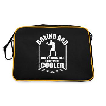 Boxing Dad Normal Dad Except Cooler Fathers Day - Retro Bag - black/gold - Back