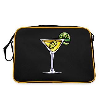 Verre à cocktail - Sac Retro - noir/or - Dos