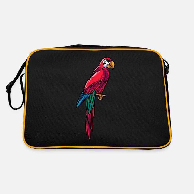 Red parrot Retro Bag