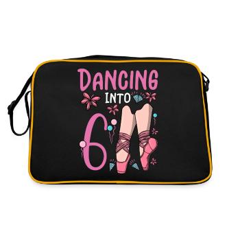 Ballet Shoes Dancing Ballerina 6 Ballett Birthday - Retro Bag - black/gold - Back