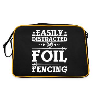 Facilement distrait par la clôture au fleuret - Sac Retro - noir/or - Dos