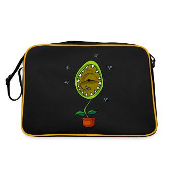 Plant head pot - Retro Bag - black/gold - Back