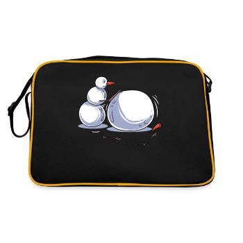 Bonhomme de neige - Sac Retro - noir/or - Dos