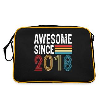 Awesome Since 2018 Birthday 2018 Vintage 2018 - Retro Bag - black/gold - Back