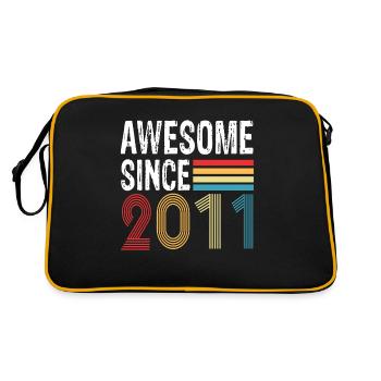 Awesome Since 2011 Birthday 2011 Vintage 2011 - Retro Bag - black/gold - Back