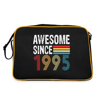 Awesome Since 1995 Birthday 1995 Vintage 1995 - Retro Bag - black/gold - Back