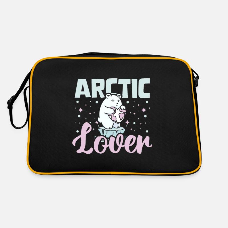 Polar bears Arctic lover Retro Tasche