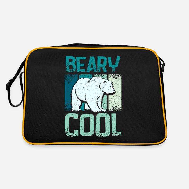 Polar bears beary cool Retro Tasche