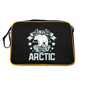 Welcome to arctic - Retro Bag - black/gold - Back