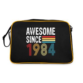 Awesome Since 1984 Birthday 1984 Vintage 1984 - Retro Bag - black/gold - Back