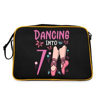 Ballet Shoes Dancing Ballerina 7 Ballett Birthday - Retro Bag - black/gold - Back