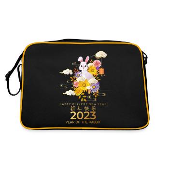 New Year's Eve Party Happy New Year 2023 - Retro Bag - black/gold - Back