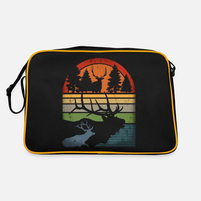 Retro Deer Vintage Hunter Moose Hunting Professional Hunter Retro Bag