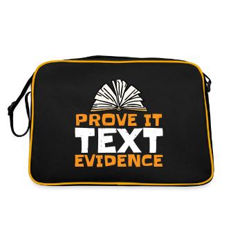 Prove It, Text Evidence 26 - Retro Bag - black/gold - Back