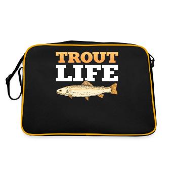 Trout Life Pêche à la truite Pêche - Sac Retro - noir/or - Dos