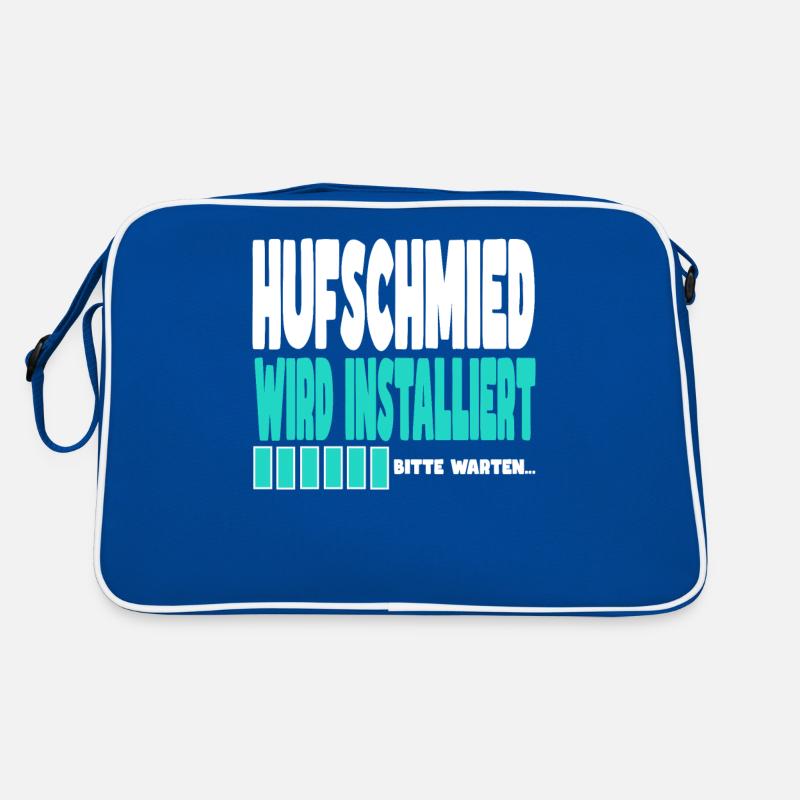 Hufschmied wird installiert Retro Tasche