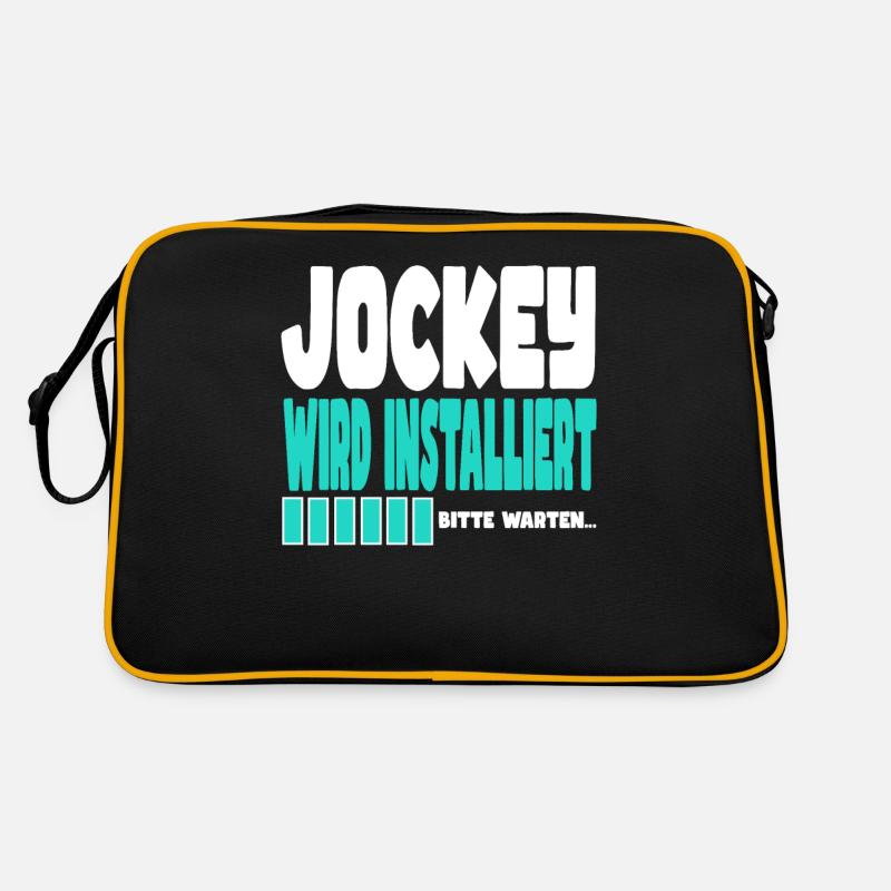 Jockey wird installiert Retro Tasche
