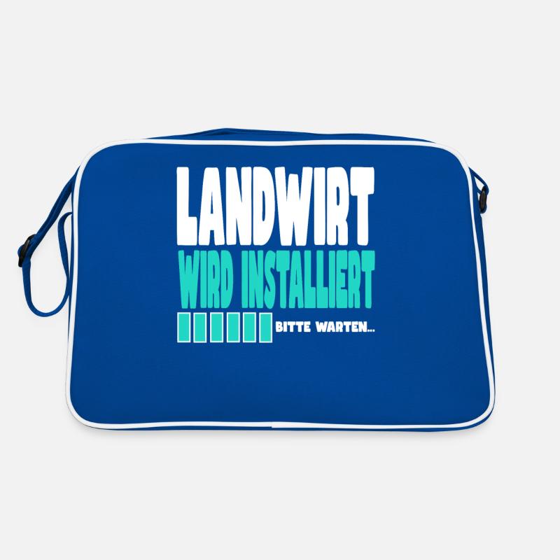 Landwirt wird installiert Retro Tasche
