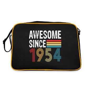 Awesome Since 1954 Birthday 1954 Vintage 1954 - Retro Bag - black/gold - Back