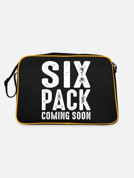 Six Pack à venir 43 - Sac Retro - noir/or - Dos