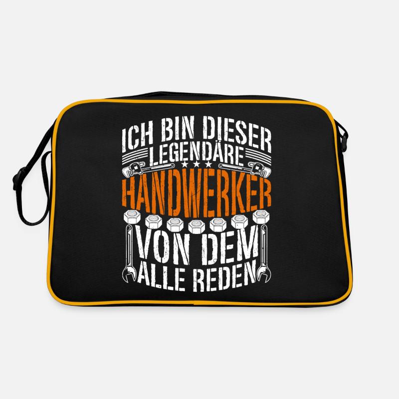 Legende Handwerker Holzbearbeiter Schreiner Retro Tasche