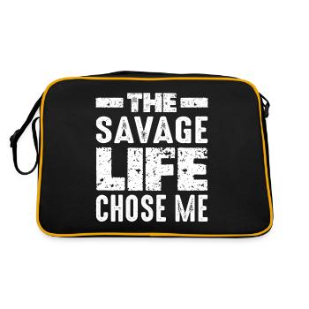 La vie sauvage m’a choisi 12 - Sac Retro - noir/or - Dos