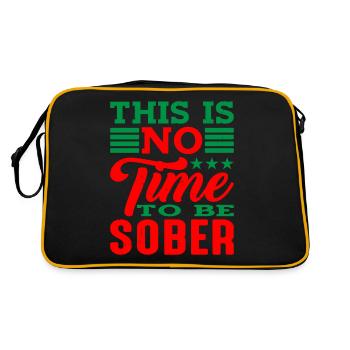 This is no time to be sober 4 - Retro Bag - black/gold - Back