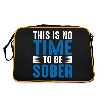 This is no time to be sober 5 - Retro Bag - black/gold - Back