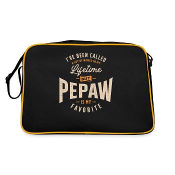 Pepaw est mon grand-père préféré - Sac Retro - noir/or - Dos