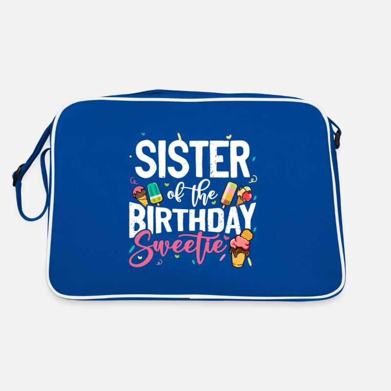 Eiscreme Party Schwester Geburtstag B-Day Eis Retro Tasche