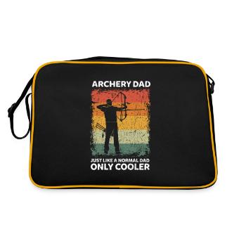 Vintage Archery Dad Like A Normal Dad Only Cooler - Retro Bag - black/gold - Back