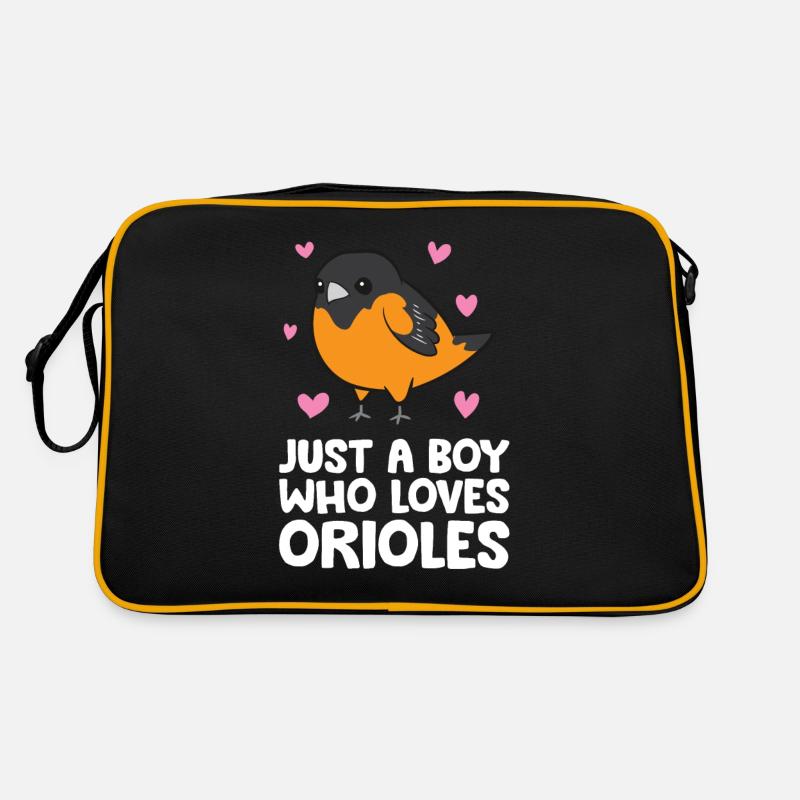 Nur ein Junge, der die Orioles liebt Retro Tasche