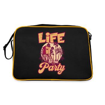 Vie de la garde de la piscine de natation de la fête - Sac Retro - noir/or - Dos