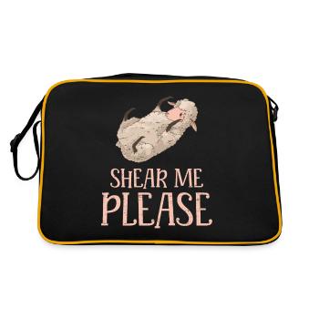 Livestock Herd Farm Wool Animal - Retro Bag - black/gold - Back