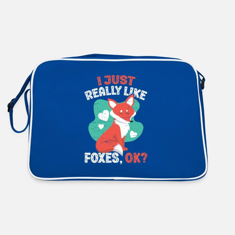 I Just Really Like Foxes Ok for a Carnivore Animal Retro Bag