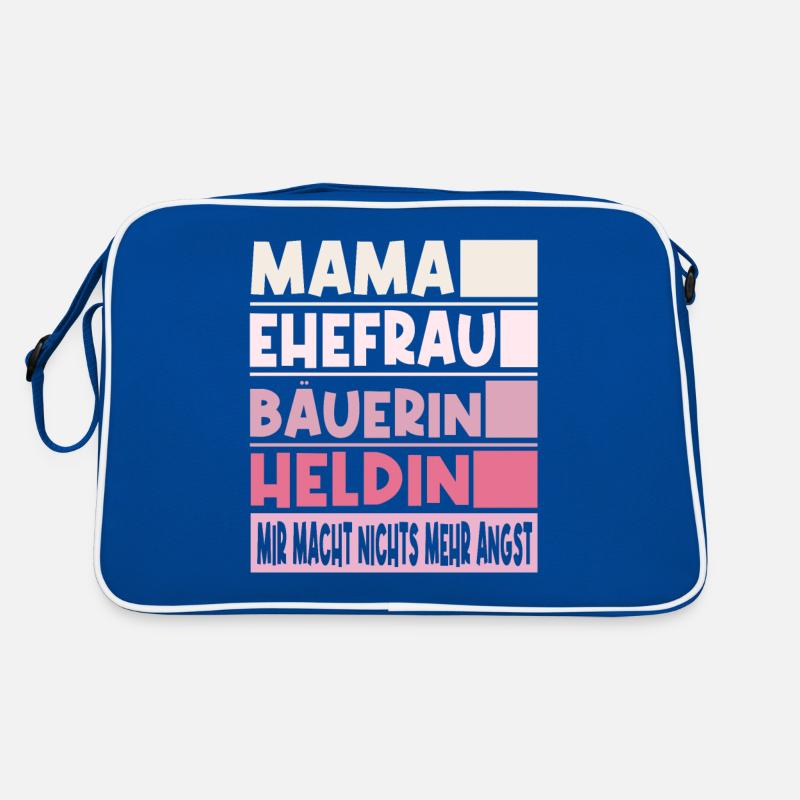 Bäuerin Mama Ehefrau Heldin Retro Tasche