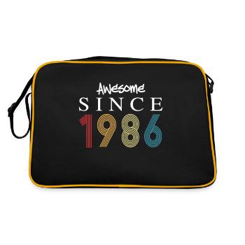 Awesome Since 1986 Birthday 1986 Vintage 1986 - Retro Bag - black/gold - Back