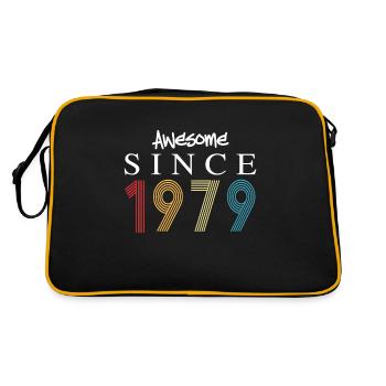 Awesome Since 1979 Birthday 1979 Vintage 1979 - Retro Bag - black/gold - Back