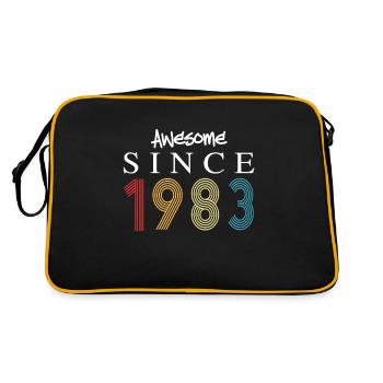 Awesome Since 1983 Birthday 1983 Vintage 1983 - Retro Bag - black/gold - Back