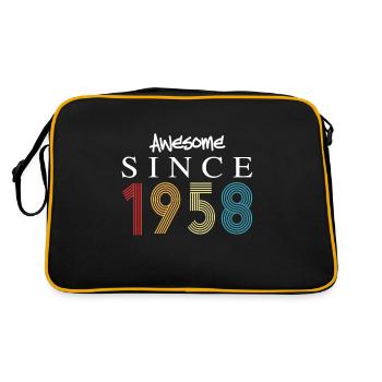 Génial depuis 1958 Anniversaire 1958 Millésime 1958 - Sac Retro - noir/or - Dos