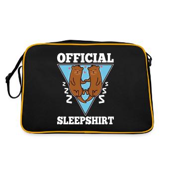 Official sleepshirt Otter - Retro Bag - black/gold - Back