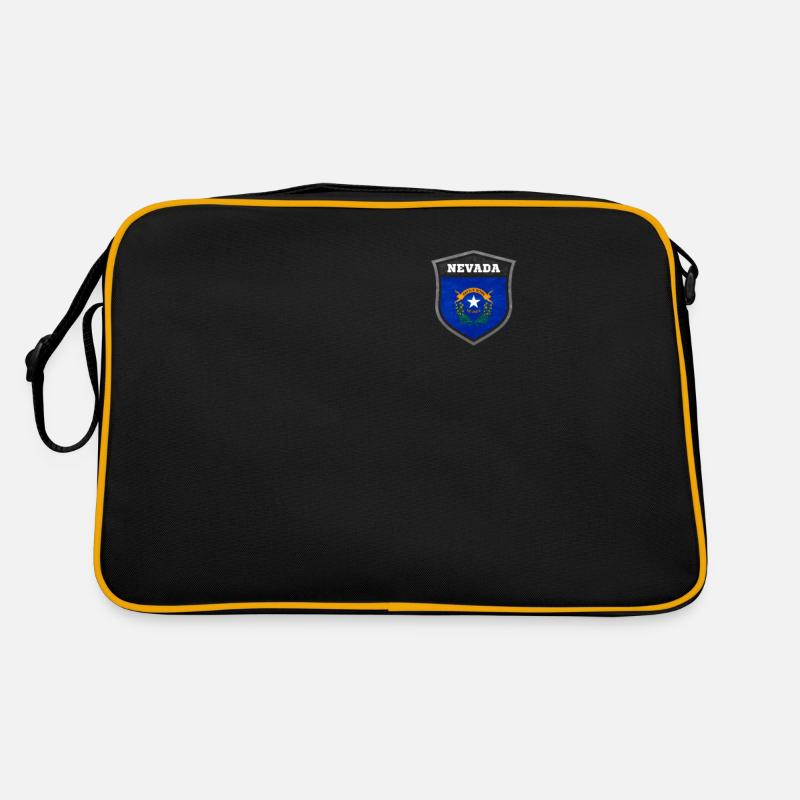 Nevada - Retro Tasche - Schwarz/Gold