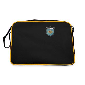 Delaware - Sac Retro - noir/or - Dos