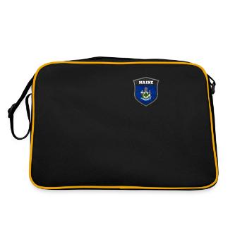 Maine - Retro Bag - black/gold - Back