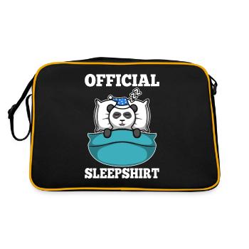 Official sleepshirt Panda - Retro Bag - black/gold - Back