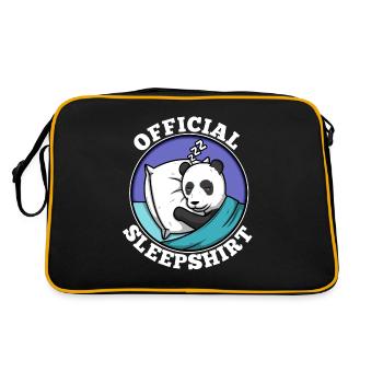 Official sleepshirt Panda - Retro Bag - black/gold - Back