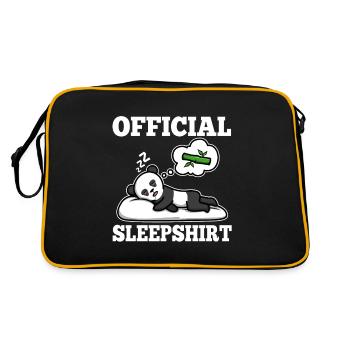 Official sleepshirt Panda - Retro Bag - black/gold - Back
