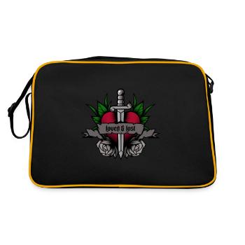 Amant gothique aimé et perdu - Sac Retro - noir/or - Dos
