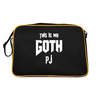 Amateurs de gothique c’est mon goth PJ - Sac Retro - noir/or - Dos