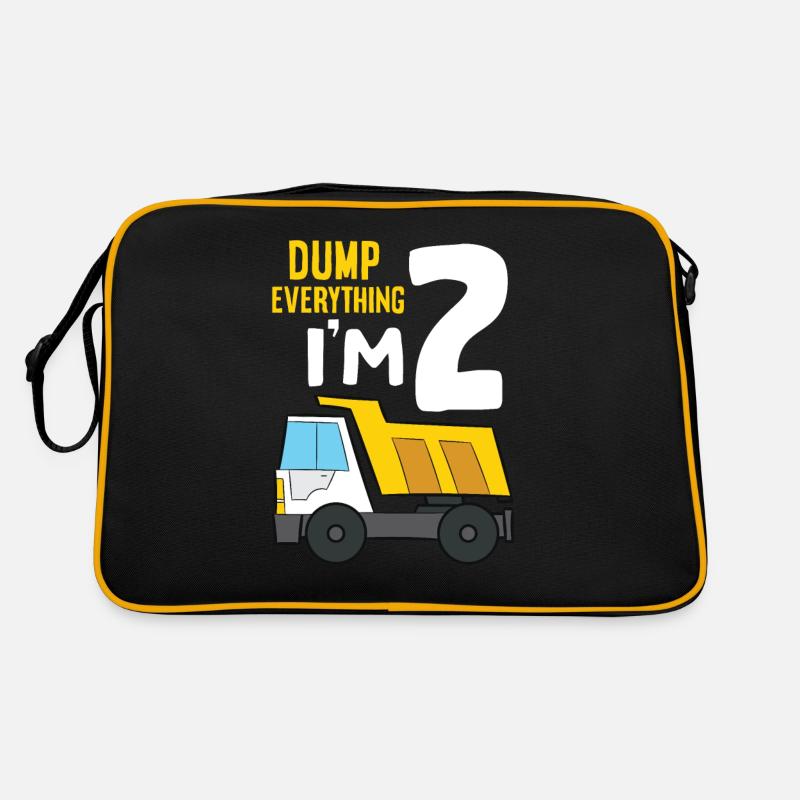 Dump Everything I’m 2 Anniversaire Construction 2ème Sac Retro